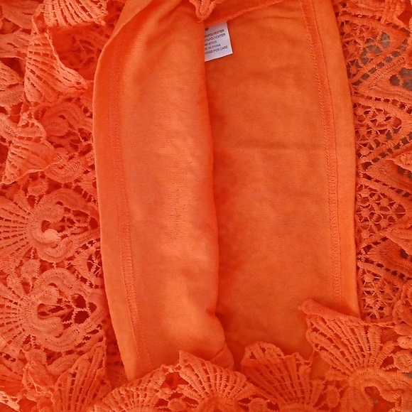 Romeo & Juliet Couture Orange Lace Mini Skirt - Picture 6 of 10